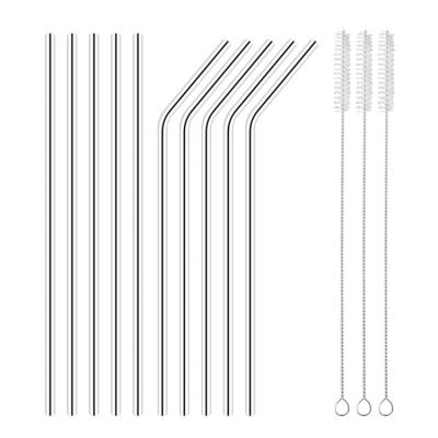 China Eco Friendly Reusable Stainless Steel Drinking Straw High Quality Sustainable 304 Stainless Steel Metal Straw for sale