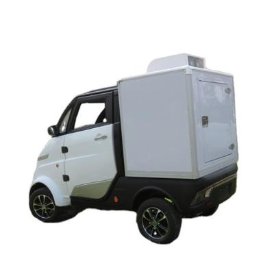 China Leather Smart Electric Express Car With Cargo Cooling Box For Ice Cream Delivery for sale