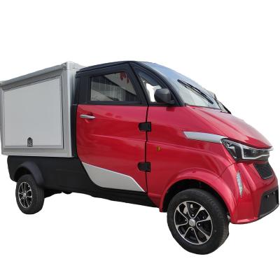 China Passenger Car.new Electric Power Car EEC Approval 4 Wheel 4KW Motor Mini Cars Pickup With Refrigerator for sale