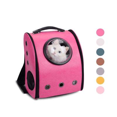 China Puppy Side Openable Side Open Travel Backpack Breathable Small Cat Carrier Backpack For Dog Pet Carry Tool With Cover for sale