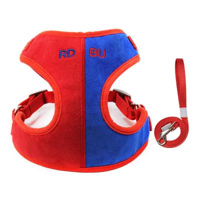 China Soft DETACHED Suede Dog Straps Color Matching Breathable Cat Straps With Shades 1.5 Meter Rope Dropshipping for sale