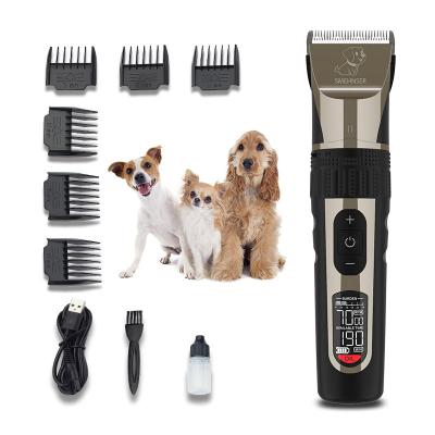 China Large Pet Shaver ABS Rechargeable Washable Professional Hair Trimmer Cordless Clipper for Dog and Cat for sale