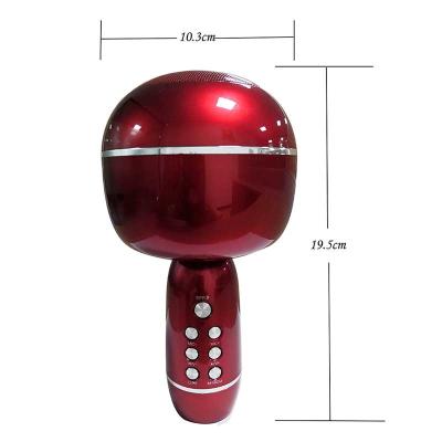 China Handheld Microphone YS-09 2021 Hot 7Watts 2-3Hours Rechargeable Play Karaoke Handheld Wireless Microphone For Kids for sale