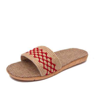 China Lightweight High Quality Home Slippers Sippers Bedroom Canvas Material Indoor Slippers For Summer for sale