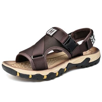 China Men Flat Sandals Design Fashion Shoes Sandals China Designer PVC Striping Material Sandal For Men Leather for sale