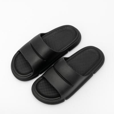 China 2022 Women's lightweight anti-skid sandals soft thick unique home slips pure color EVA indoor slippers for sale