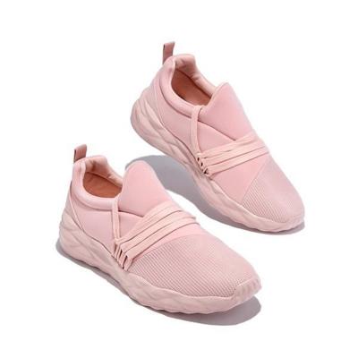 China Wholesale Fashion Trend Fashion Fly Knit Breathable Sneakers Women Sport Shoes Casual Shoes Shoes for sale