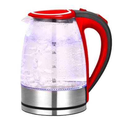 China Hot Sale Smart Boil-dry Protection Power Off 1.8L Hot Water Kettles Glass Electric Kettle for sale