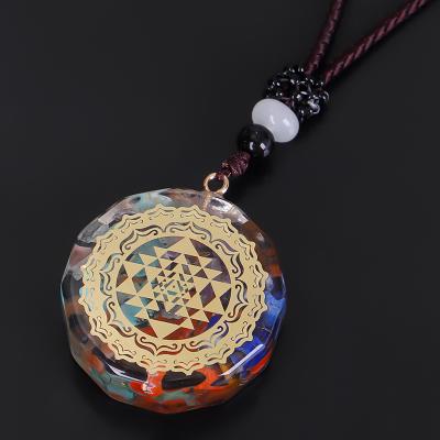 China Natural Chakra Religious Pendant Energy Jewelry Meditation Lucky Fengshui Money Amulet Orgonite Stones Necklace for sale