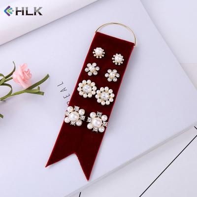 China Cute jewelry Thailand import all pearl colorful earrings pearl flower stud earrings set for sale