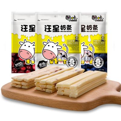 China Stocked Mombei Cheese Bars 128g Dog Treats Molar Cheese Pet Treats for sale