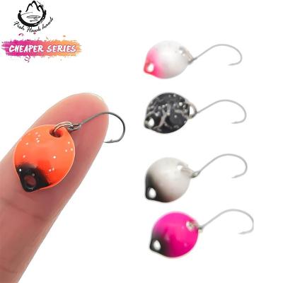 China Mini Artificial Bait Spoons Saltwater Spinner Bait Copper Fishing Lure Fishing Spoon Metal Lure for sale