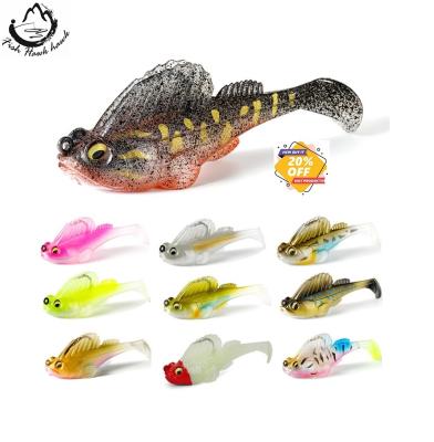 China New 2021 High Quality 2PCS Lead Lure Foreshore 3in Fishing Lures Soft Bait For Fishing Tackle for sale