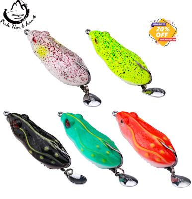 China New 13g 60mm High Quality Soft Lead Frog Fishing Lures With Treble Hook for sale