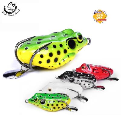 China High Quality Swim Bait Silicone Wobbler Frog Lure Pike Lead Jump Fishing Lure Soft Frog Lure 5cm 13g Artificiallure for sale