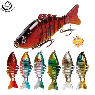 China 9.5cm 9.5cm 6 Colors Fishing Lure 15g Multi Sections Swimbait Bait Fishing Tackle Outdoor Fishing Jointed Artificial Groundbait for sale