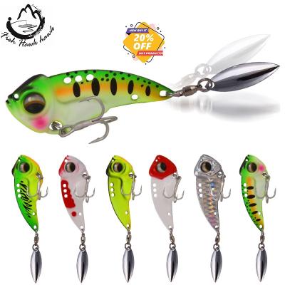 China Durable Metal Vib Blade Glow Cicada Lure 8.5g 12.5g 17g Sinking Tail Spinner Baits Zander Fishing for sale