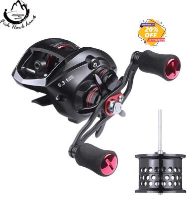 China New LEFT HAND Baitcasting Reel 6.3:1 Max Update 8kg Drag Fishing Reel for sale