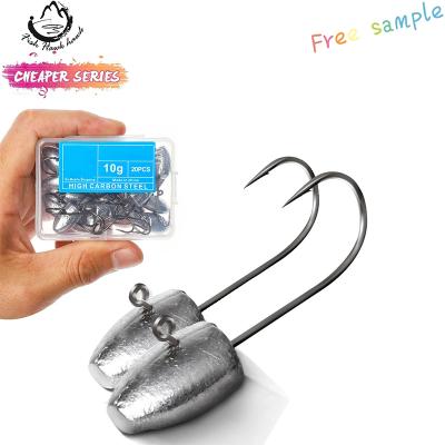 China Slow Bait Hooks Jig Head Worm Lead Barbed Hooks Bait Hook Soft Fishing Tackle 3g 5g 5g 7g 10g for sale