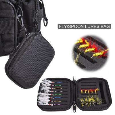 China Multifunctional Purpose Small Hook Bag Portable EVA Fishing Lure External Bag Sequined Fishing Tackle Bag for sale