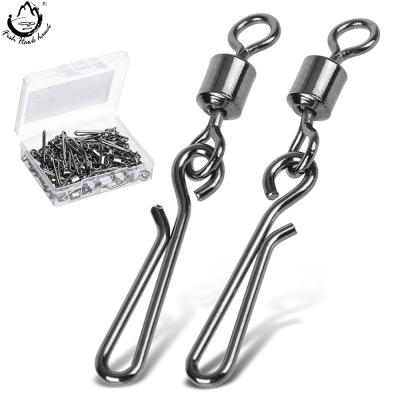 China Eco-friendly Swivels Fishing Connector Pin Snap 2#-10# Bearing Swivel for Fishing Hook Lure Carp Fishing Accessories for sale