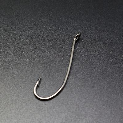 China Barbed Hook Fly Tying Wet Fly Hook Black Nickel Salmon Saltwater Fly Hooks for sale