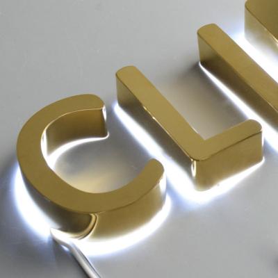 China Large Font LETRAS 3D Logo Metal LED Modules Big Font Logo LETRAS 3D Logo Luminescent Brand LED Lights Waterproof Custom Tube Lighting for sale