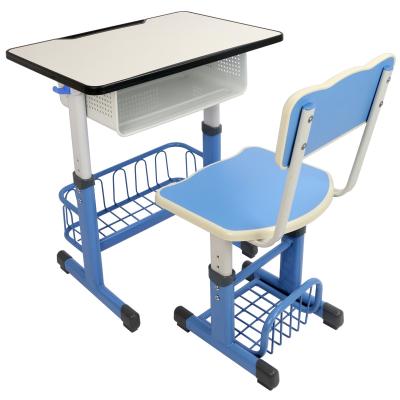 China Wholesale Simple Modern School Furniture Metal Classroom Student Desk And Chair for sale