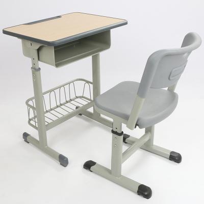 China Chinese Furniture Height Adjustable Primary School Classroom Student Desk And Chair for sale