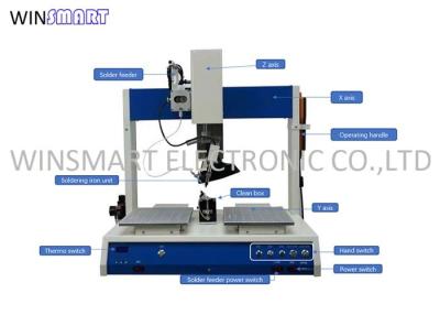 China Multi Achse automatische lötende Maschine 90Kg Smd für 0.6mm Dia Soldering Wires zu verkaufen