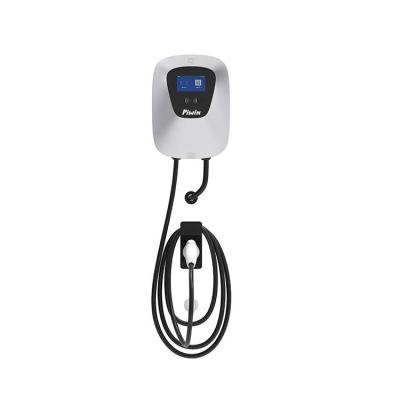 China Screen Display 7Kw 32 Electric Ev Charger 14-50 Amp Level 2 Ev Charger 3 Pin Ev Charger Box Wallbox for sale