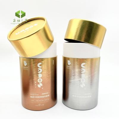 China Food Grade Eco Friendly Biodegradable Cardboard Tube Packaging Powder Shaker Custom Round Tubes For Food Body Lotion Paper Tube Box for sale