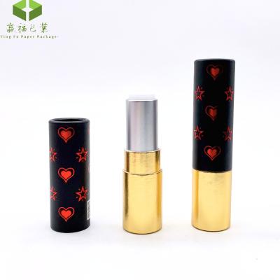 China Recycled Materials Customized Deodorant Container Twist Up Lipstick Display In Paper Tube Lip Balm Plastic Container Stick Cosmetic Packaging for sale