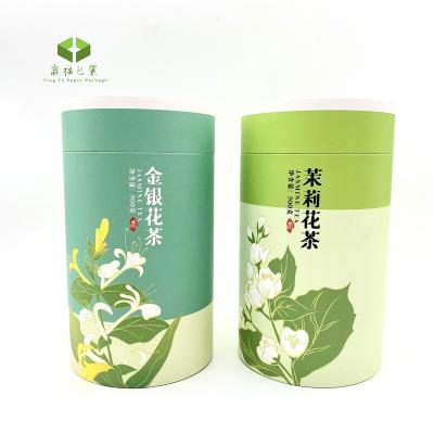 China Biodegradable Custom Design Round Shaped Food Grade Tea Paper Empty Pink Cylinder Tubes Paperboard Packaging for sale