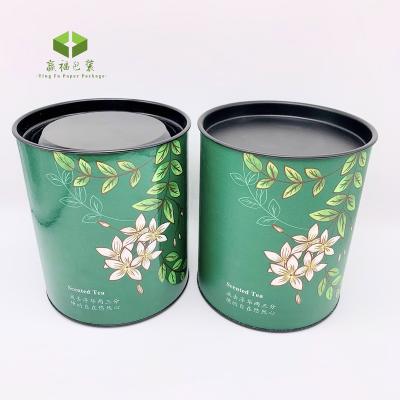 China High Quality Recycled Materials Food Grade Cardboard Tube Coffee Tea Packaging Newspaper Dispensing Tour Custom Printed Tin Box For Tea Container for sale