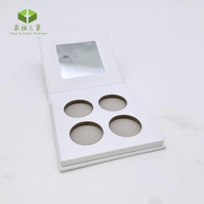 China Recycled Materials Customized Eyeshadow Packaging Palette High Pigment Eyeshadow Packaging 4 Colors Packs For Makeup Palettes Private Label for sale