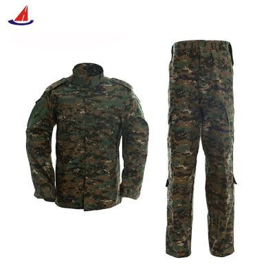 China Huacheng Streetwear Breathable Army Uniform Dark Green Military Parade Kit Men Special Forces Uniform Soldier Uniform for sale