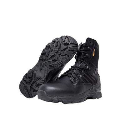 China Anti-odor Huacheng Factory Professional Supply Rubber Boots Army Jungle Leather Upper Boots for sale