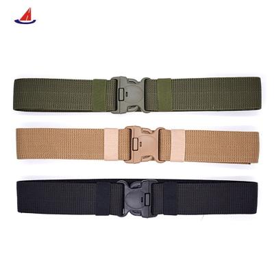 China Black Huacheng Military Combat Belt High Strength Military Tactical Belt Combat Duty Nylon Belt for sale