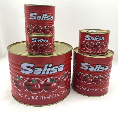 China 28-30% Boxed Natural Pure Brix Tomato Paste 198g Tin Packing With High Quality for Halal African Muslim Food Baking for sale