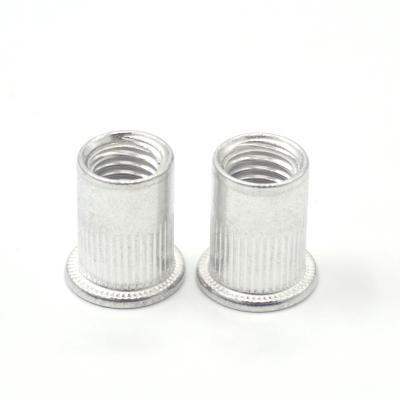 China Factory Wholesale Price Aluminum Flat Head Knurled Aluminum Rivet Nuts for sale