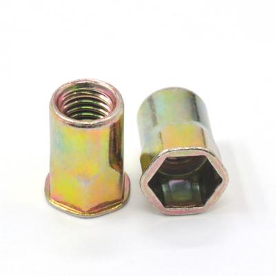 China High Quality And Low Price Steel M3 Countersunk Rivet Hexagon Half Head Steel Nuts for sale