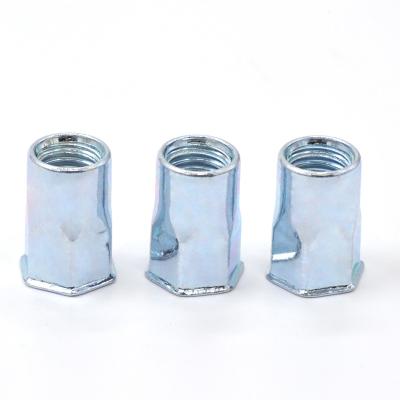 China High Quality Stainless Steel Half Hexagon Steel Countersunk Rivet Nut for sale