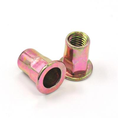 China Stainless Steel Large Side Flat Head Hexagonal Steel Rivet Nuts Half for sale