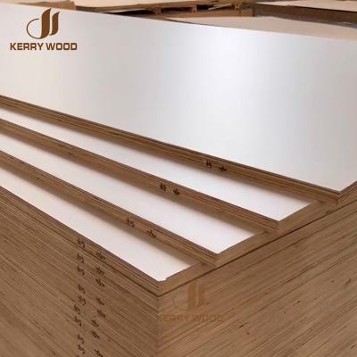 China Wholesale Supply 5/9/18/25mm Moisture Proof Hardwood Melamine Board Multilayer Solid Board Melamine Board for sale