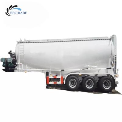 China BESTRADE 3 Axle 40 Grain 45 Cubic Bulk Transport Truck Trailer Dry Bulker Tanker Trailer Cement Tank Semi Trailer for sale