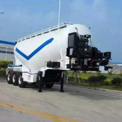 China China Factory Supply Powder Cement Tank Semi Trailer 45 CBM Bulk Tank Semi Trailer Truck Trailer for sale