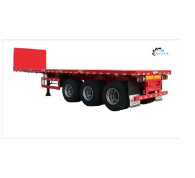 China 40ft heavy duty flatbed container truck semi trailer transport flatbed hauler semi trailer for sale