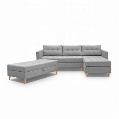 China FANDY design cormer convertible CORNER sofa with bed modern furniture Europe design living room wholesales corner sofa for sale