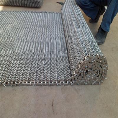 China Plain Weave Fully Stocked Metal Conveyor Belt Wire Mesh Belt for sale